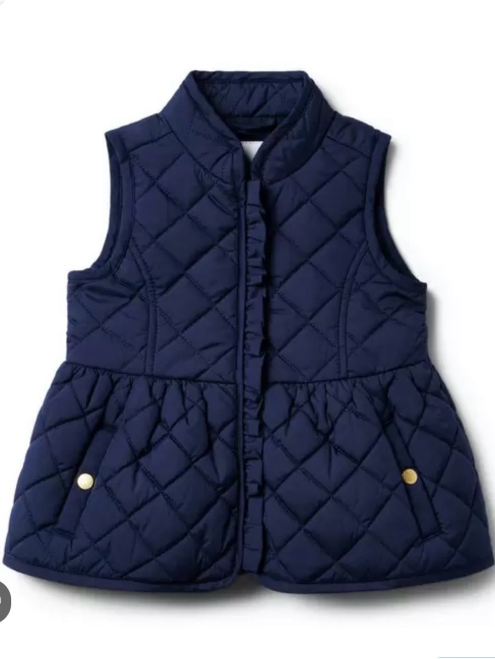 Janie And Jack Quilted Peplum Vest NWOT